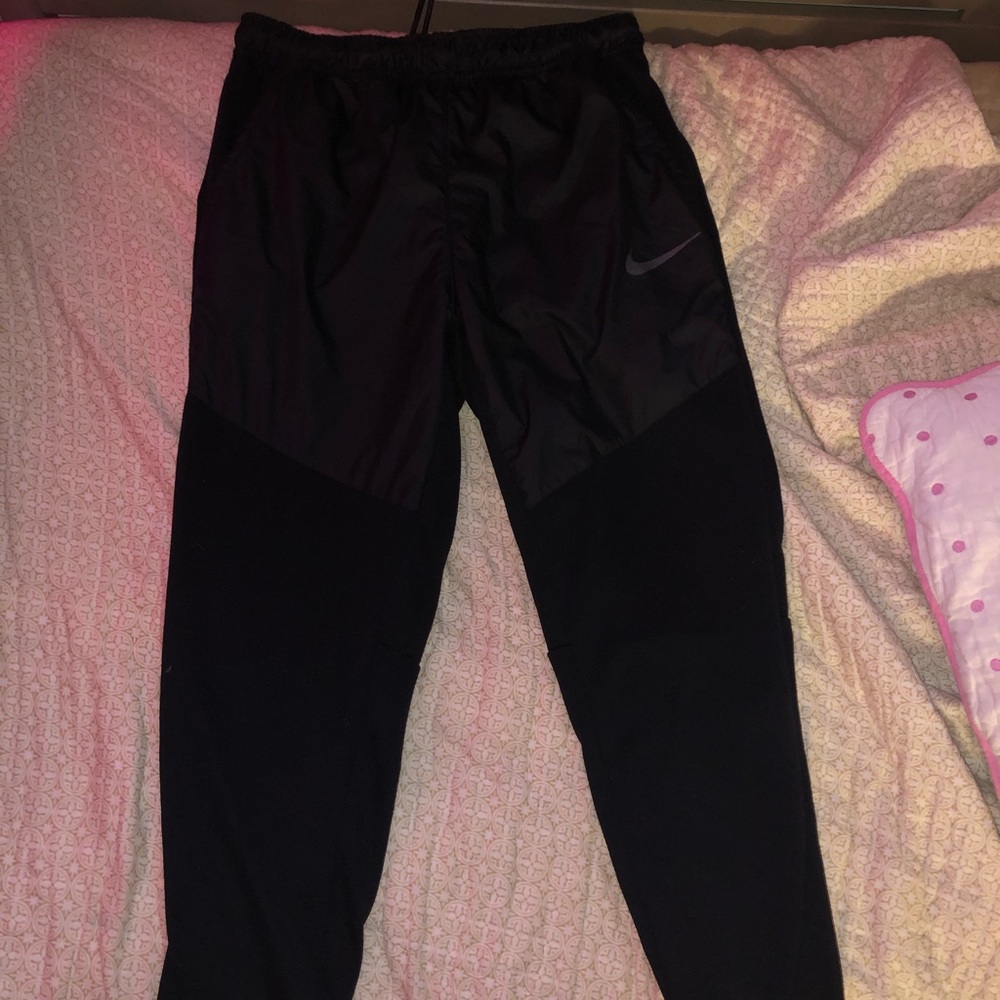 Nike black rain resistant sweatpants